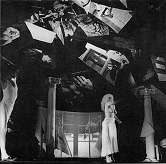 Rosenfest Fragment XXX, terzo sguardo, immagine di Giulio Paolini, regia di Carlo Quartucci, con Carla Tatò, Berlino, Hebbel theater, 1984. 